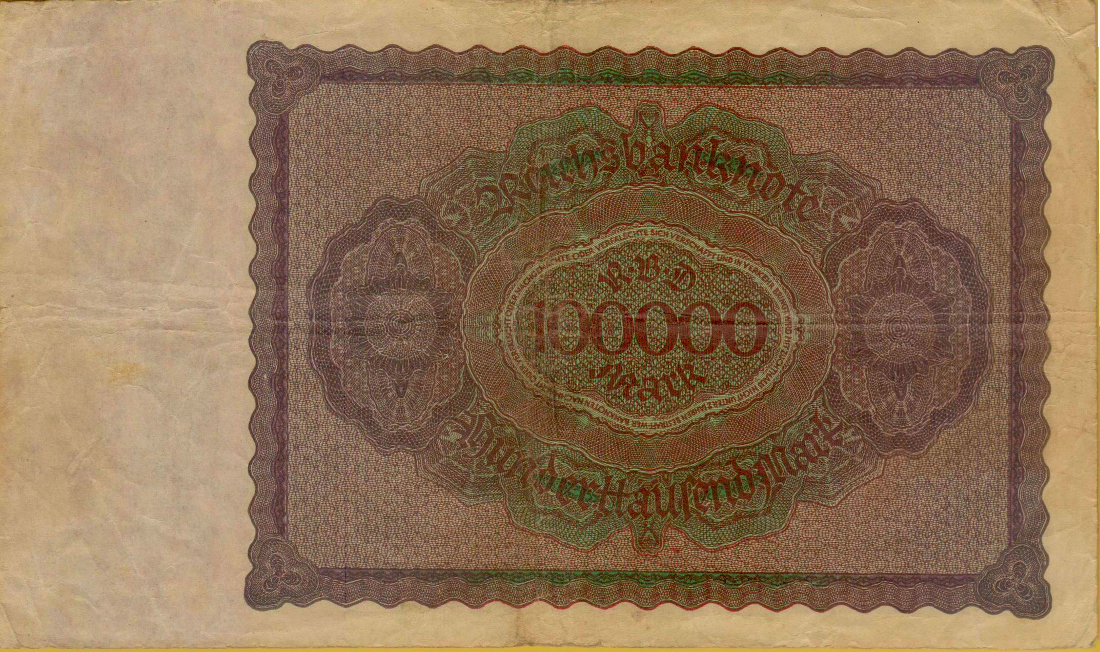 Germany 100000 1923 XF P-83/a